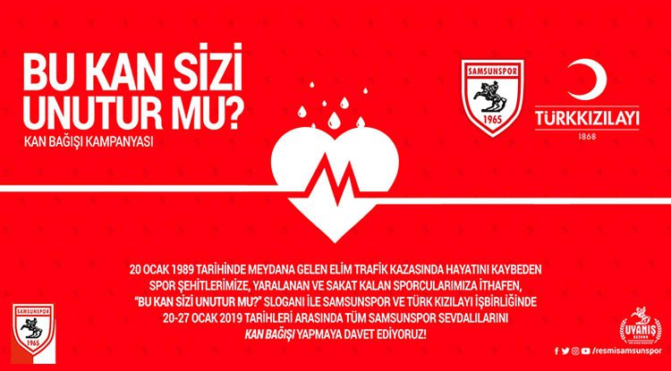 Samsunspor'dan 'Bu kan sizi unutur mu?' kampanyası