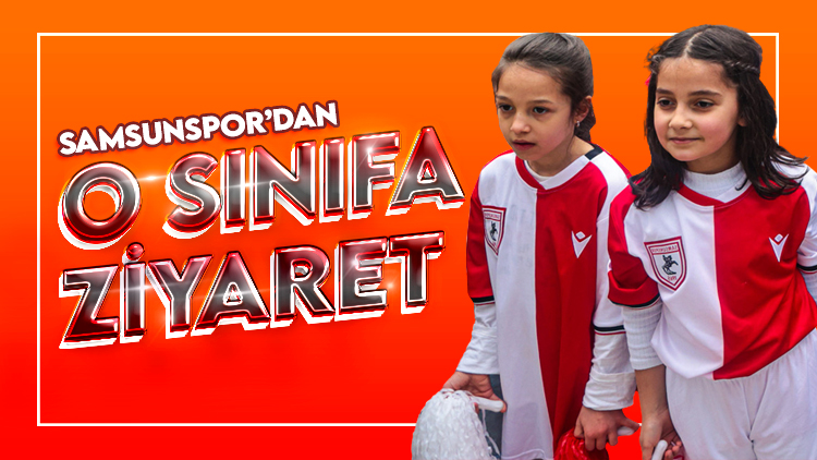 Samsunspor'dan o çocuklara ziyaret