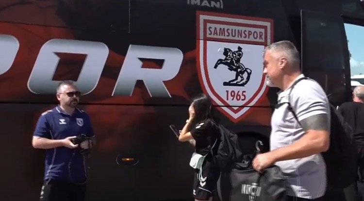 Samsunspor Panathinaikos maçı için Atina'ya Uçtu