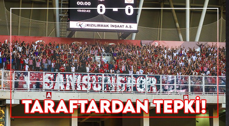Samsunspor taraftarından tepki