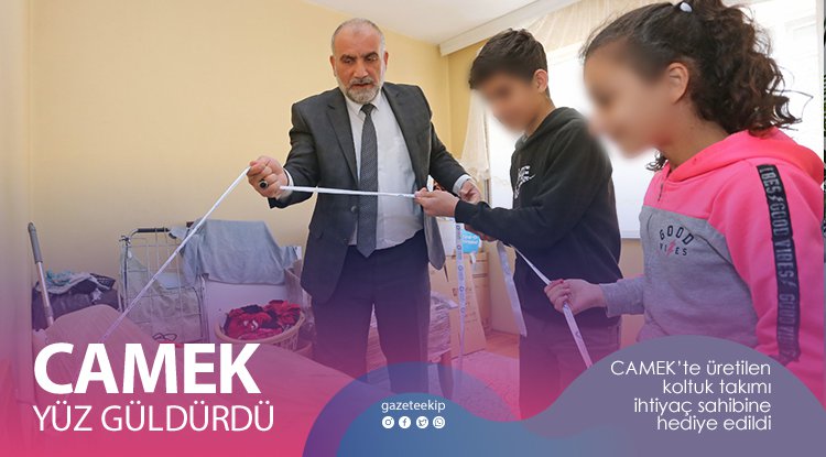 Sandıkçı'dan koltuk takımı hediyesi