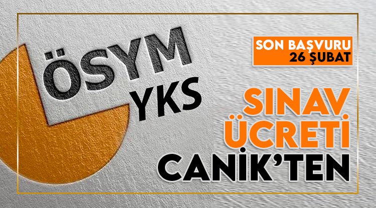 Sınav ücretleri Canik’ten