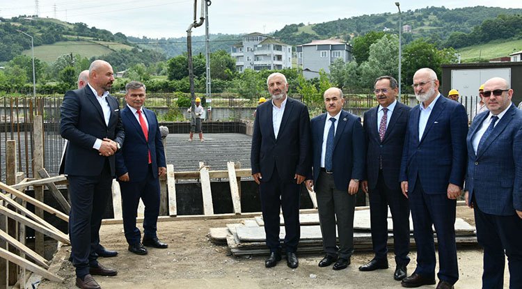 Tekkeköy'de caminin temeli dualarla atıldı