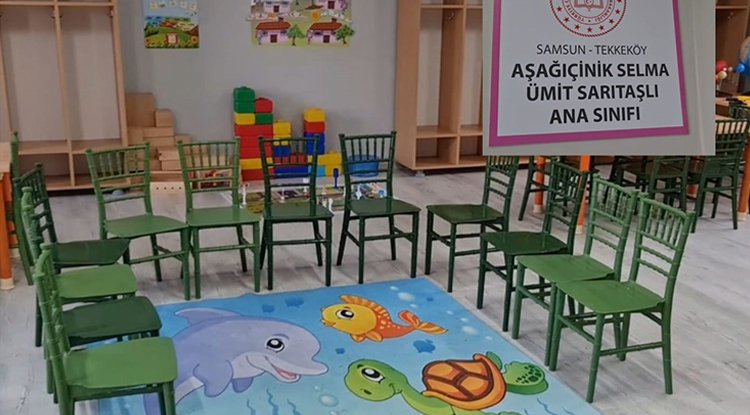 Tekkeköy'de okullar dönüşüyor