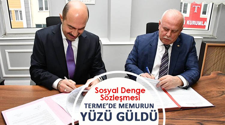 Terme Belediyesi memurun yüzünü güldürdü