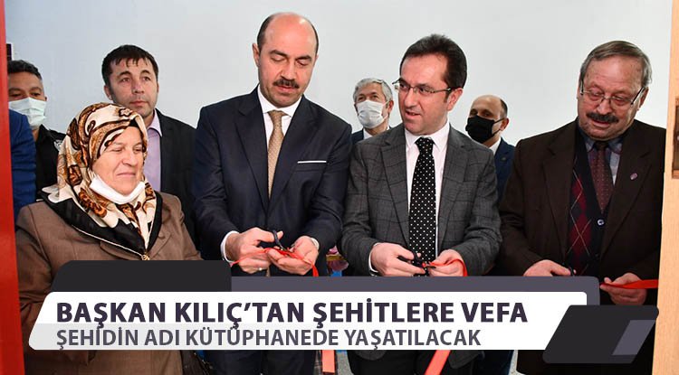 Terme'de şehidin adı kütüphanede yaşatılacak