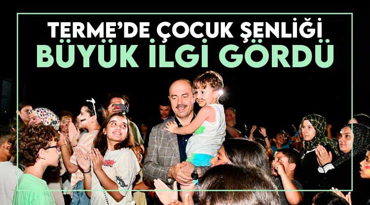 Termeli çocuklar doyasıya eğlendi