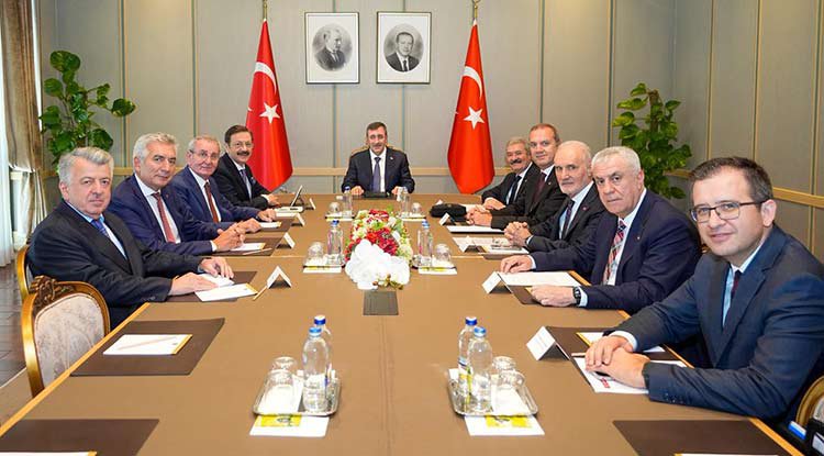 TOBB Heyeti, iş dünyasının taleplerini Yılmaz ve Şimşek’e iletti