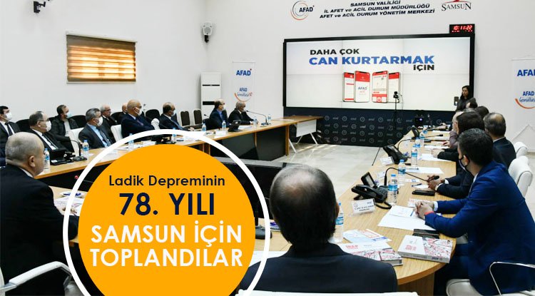 Vali'den afet toplantısı