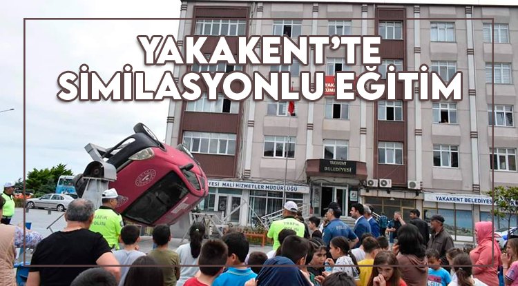 Yakakent'te emniyet kemerinin önemi simülasyon aracı ile anlatıldı