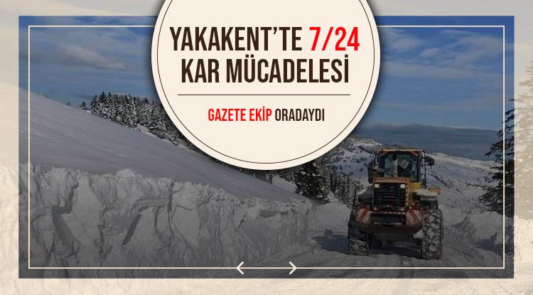 Yakakent'te karla mücadele 7/24 sürüyor