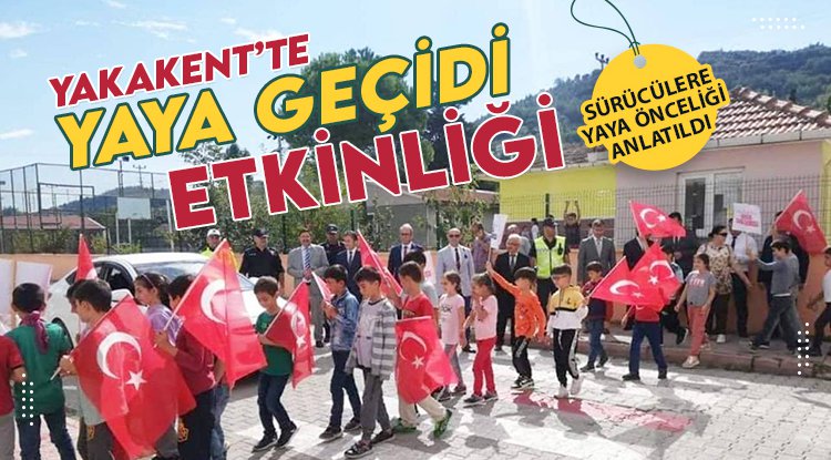 Yakakent'te trafikte yaya önceliğine dikkat çekildi