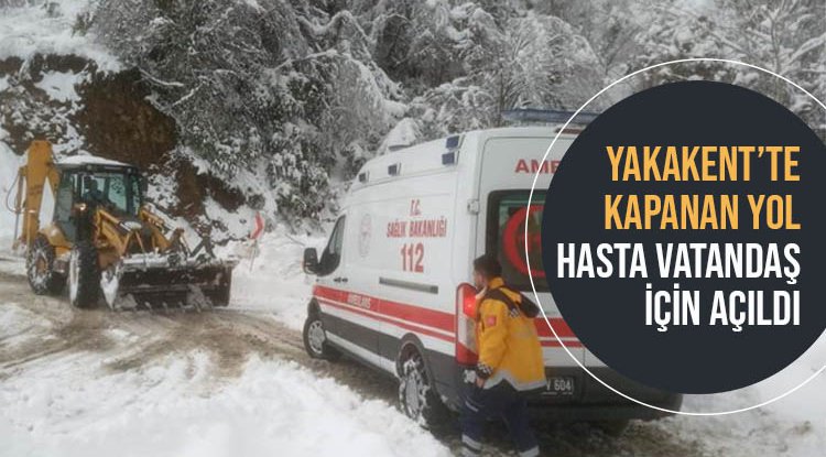 Yakakent'te yol hasta vatandaş için açıldı