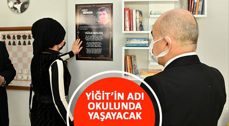 Yiğit'in adı okulunda yaşatılıyor