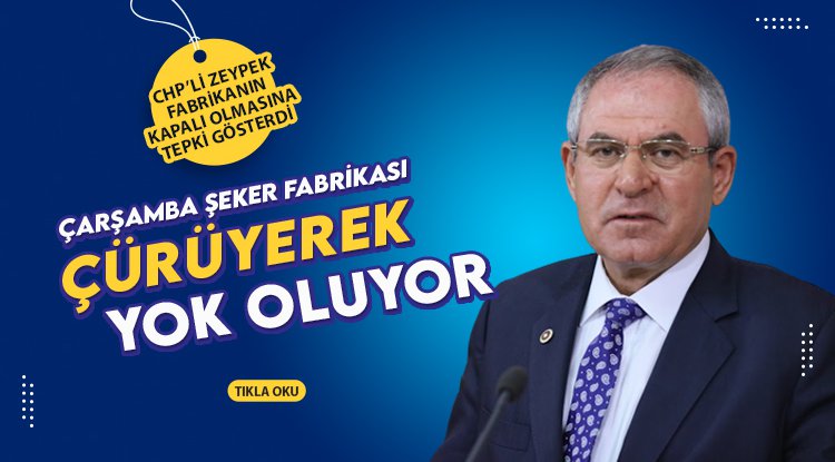 Zeybek'ten Şeker Fabrikası tepkisi